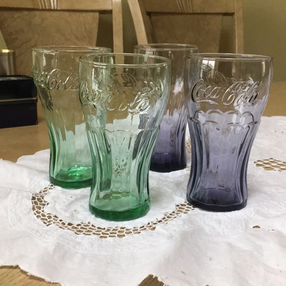 Beautiful vintage Coca Cola glasses